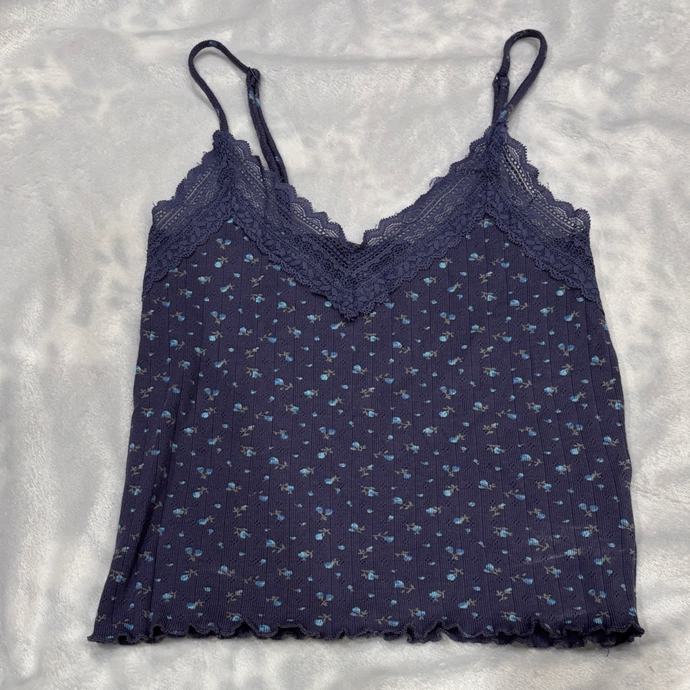 American Eagle Outfitters Purple Lace Cami